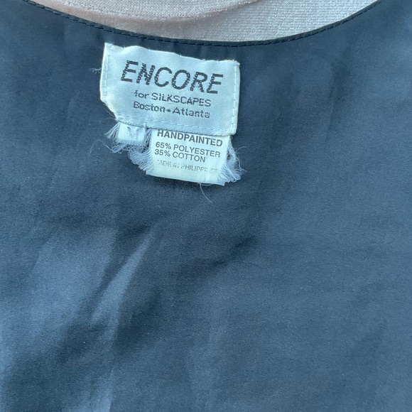 Encore Silkscapes Vintage colorful hand painted dog vest Medium - Picture 13 of 15